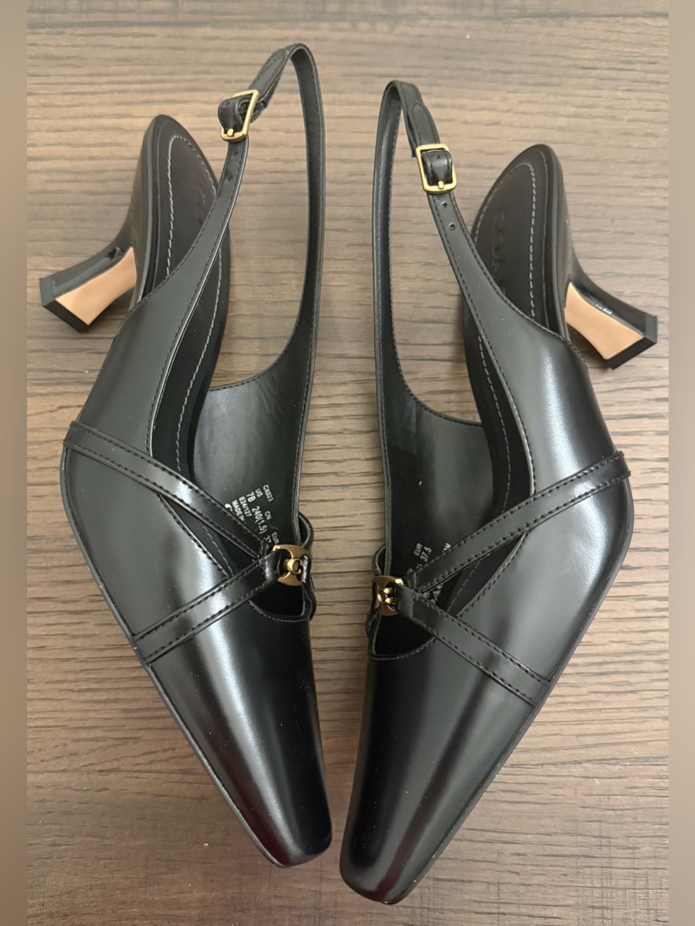 Coach Rowyn Slingback Heels Size 7 - Picture 5 of 9
